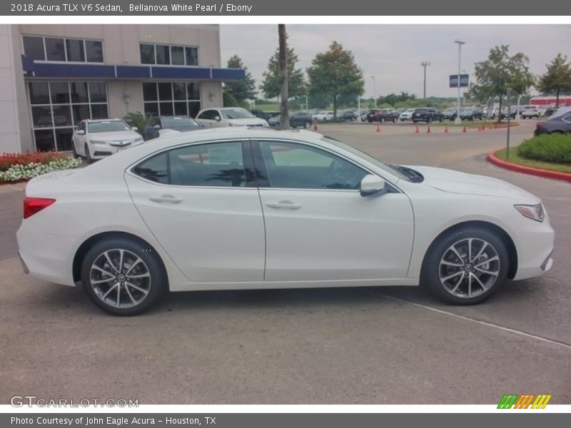 Bellanova White Pearl / Ebony 2018 Acura TLX V6 Sedan