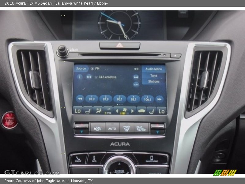 Bellanova White Pearl / Ebony 2018 Acura TLX V6 Sedan