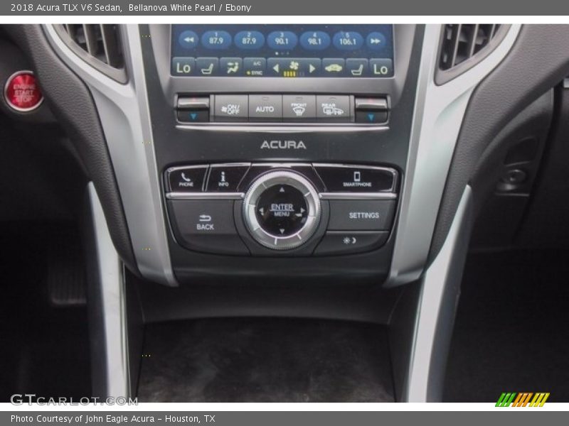 Bellanova White Pearl / Ebony 2018 Acura TLX V6 Sedan