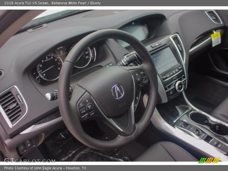 Bellanova White Pearl / Ebony 2018 Acura TLX V6 Sedan