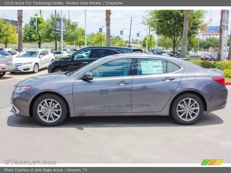 Modern Steel Metallic / Graystone 2018 Acura TLX Technology Sedan