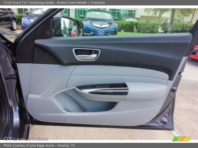 Modern Steel Metallic / Graystone 2018 Acura TLX Technology Sedan