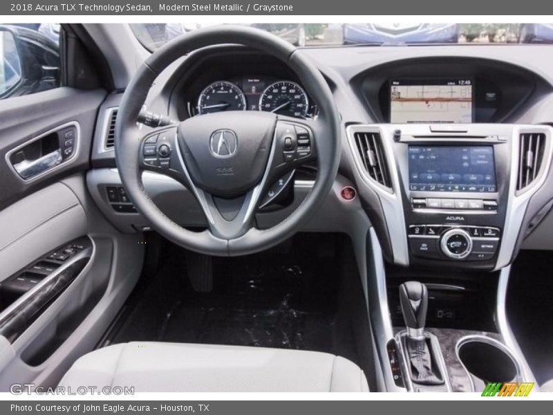 Modern Steel Metallic / Graystone 2018 Acura TLX Technology Sedan