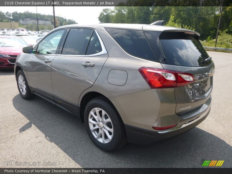 Pepperdust Metallic / Jet Black 2018 Chevrolet Equinox LT AWD