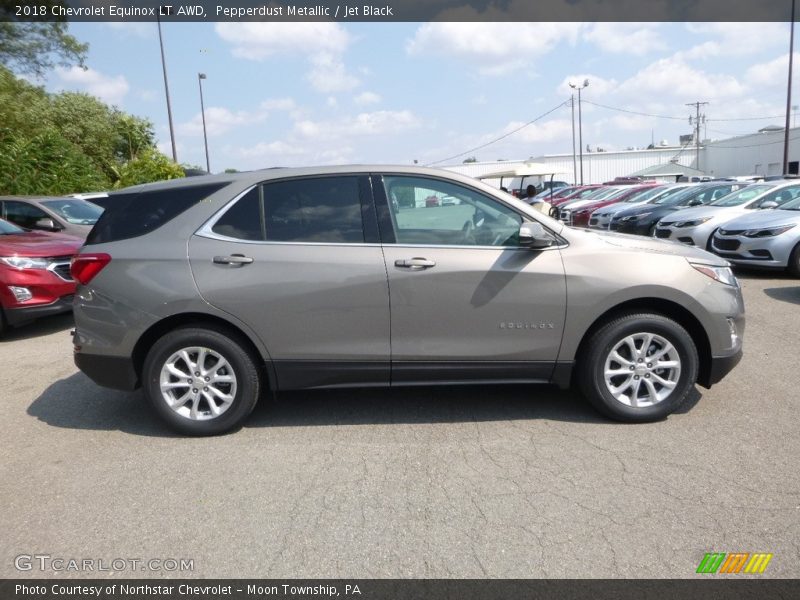 Pepperdust Metallic / Jet Black 2018 Chevrolet Equinox LT AWD