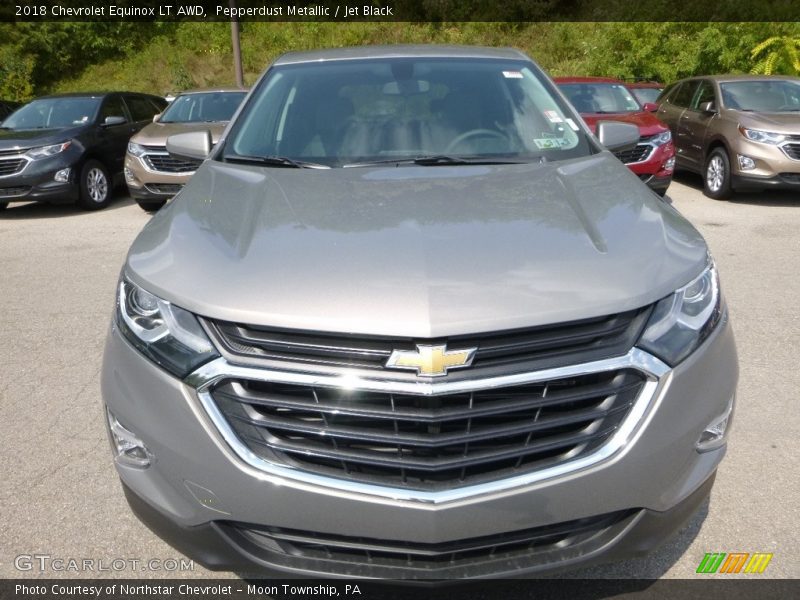 Pepperdust Metallic / Jet Black 2018 Chevrolet Equinox LT AWD