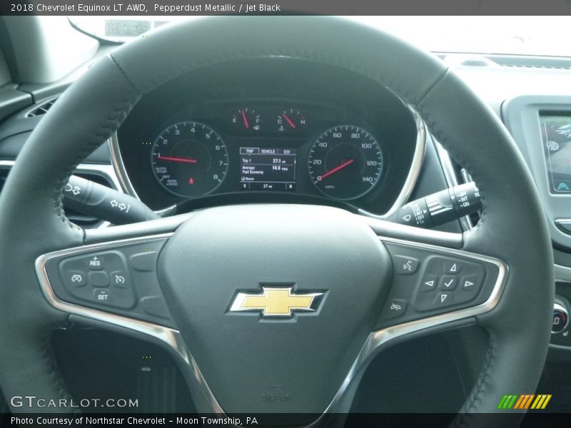 Pepperdust Metallic / Jet Black 2018 Chevrolet Equinox LT AWD