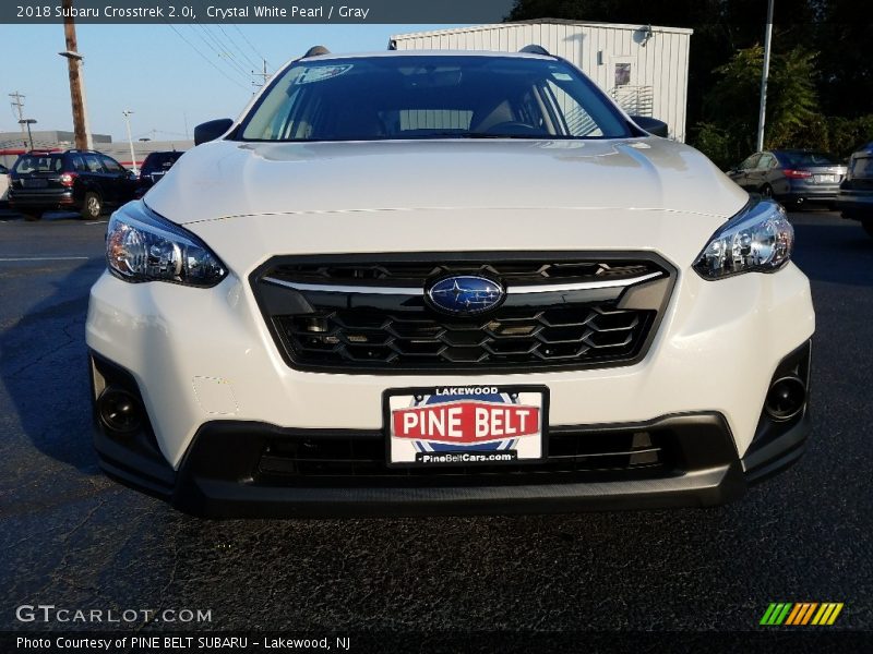 Crystal White Pearl / Gray 2018 Subaru Crosstrek 2.0i
