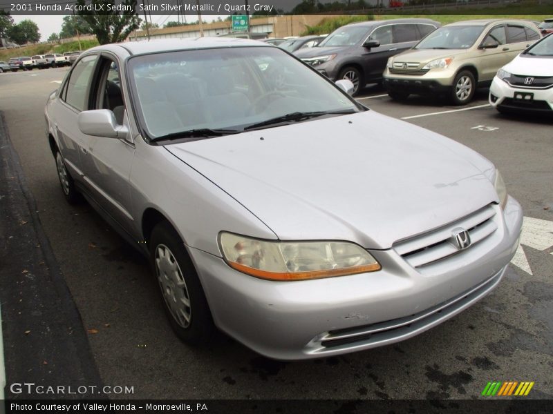 Satin Silver Metallic / Quartz Gray 2001 Honda Accord LX Sedan