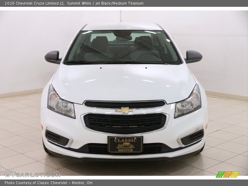 Summit White / Jet Black/Medium Titanium 2016 Chevrolet Cruze Limited LS