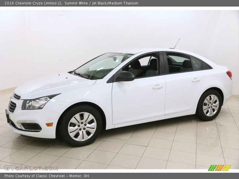 Summit White / Jet Black/Medium Titanium 2016 Chevrolet Cruze Limited LS