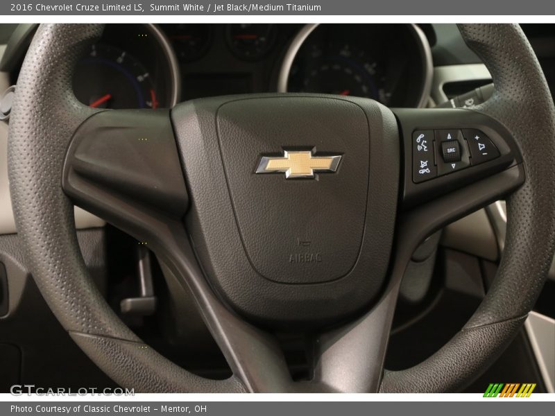 Summit White / Jet Black/Medium Titanium 2016 Chevrolet Cruze Limited LS