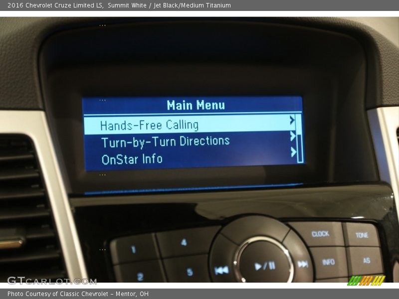 Summit White / Jet Black/Medium Titanium 2016 Chevrolet Cruze Limited LS