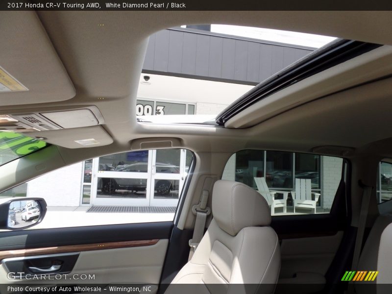 White Diamond Pearl / Black 2017 Honda CR-V Touring AWD