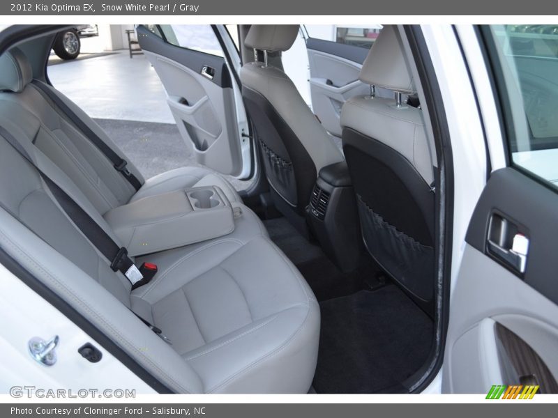 Snow White Pearl / Gray 2012 Kia Optima EX