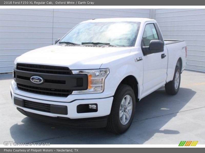 Oxford White / Earth Gray 2018 Ford F150 XL Regular Cab