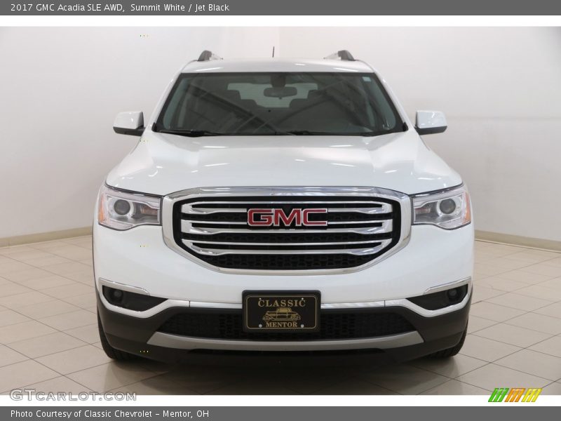 Summit White / Jet Black 2017 GMC Acadia SLE AWD