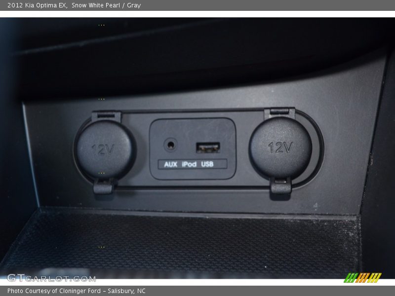Snow White Pearl / Gray 2012 Kia Optima EX