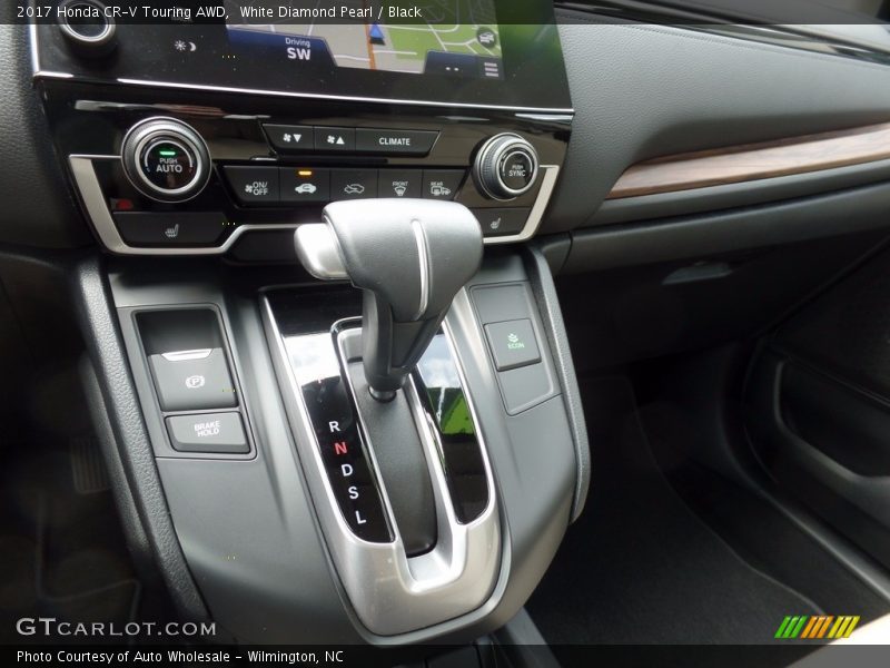 White Diamond Pearl / Black 2017 Honda CR-V Touring AWD