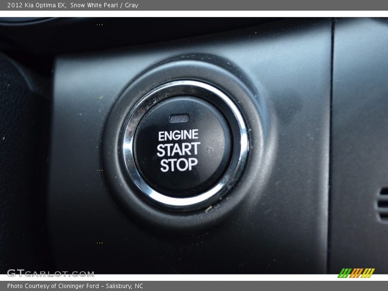 Snow White Pearl / Gray 2012 Kia Optima EX