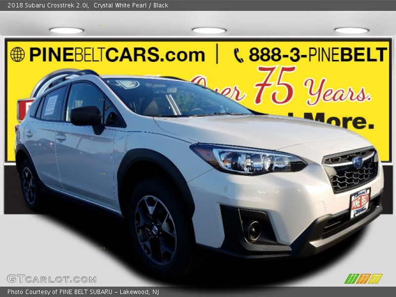 Crystal White Pearl / Black 2018 Subaru Crosstrek 2.0i