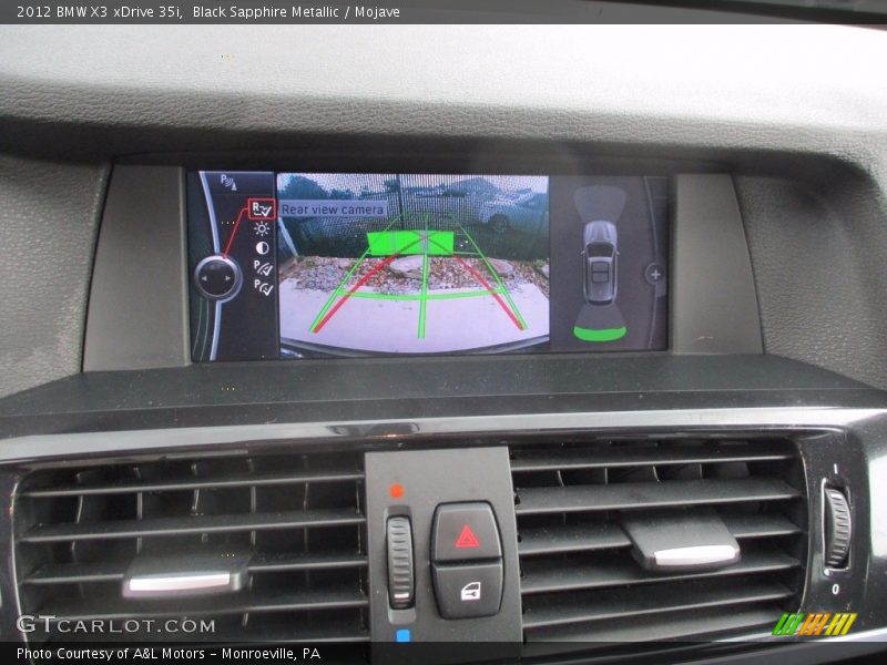 Black Sapphire Metallic / Mojave 2012 BMW X3 xDrive 35i
