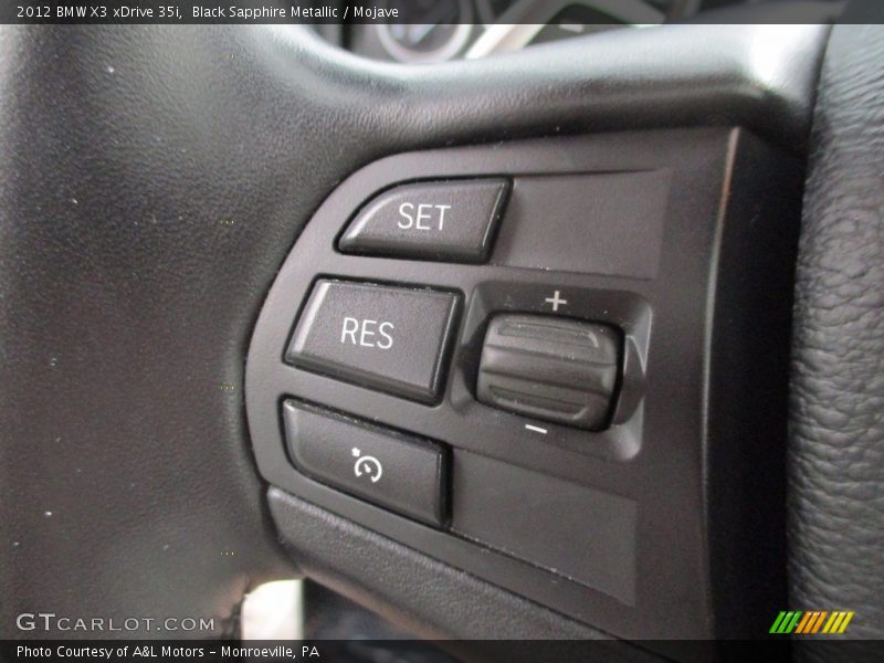 Black Sapphire Metallic / Mojave 2012 BMW X3 xDrive 35i