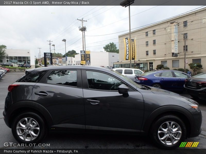 Meteor Gray Mica / Black 2017 Mazda CX-3 Sport AWD