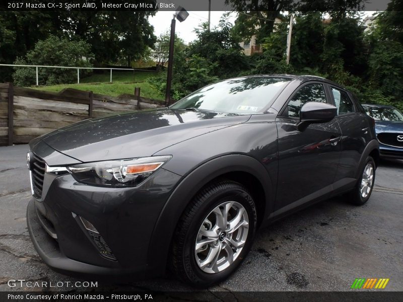 Meteor Gray Mica / Black 2017 Mazda CX-3 Sport AWD