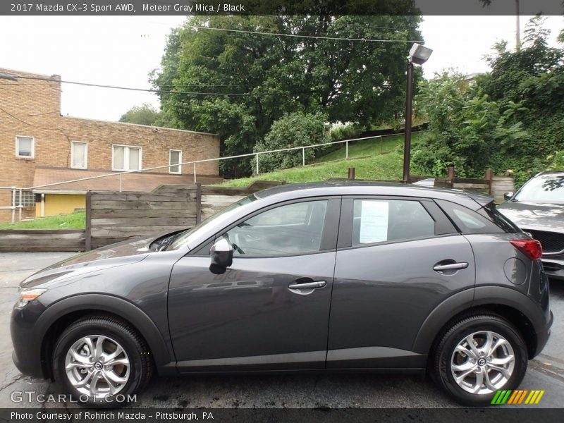 Meteor Gray Mica / Black 2017 Mazda CX-3 Sport AWD