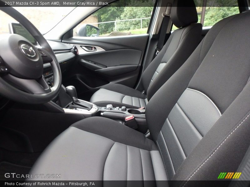 Meteor Gray Mica / Black 2017 Mazda CX-3 Sport AWD