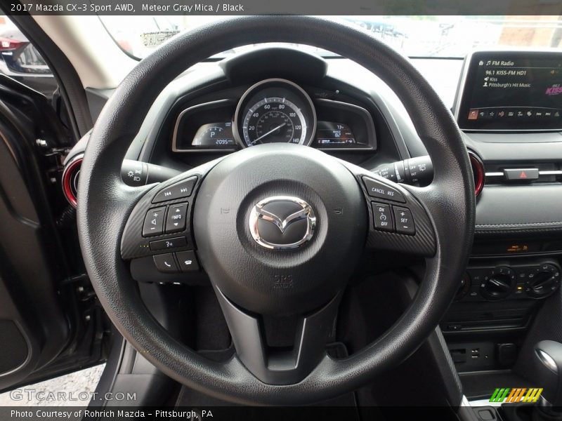 Meteor Gray Mica / Black 2017 Mazda CX-3 Sport AWD