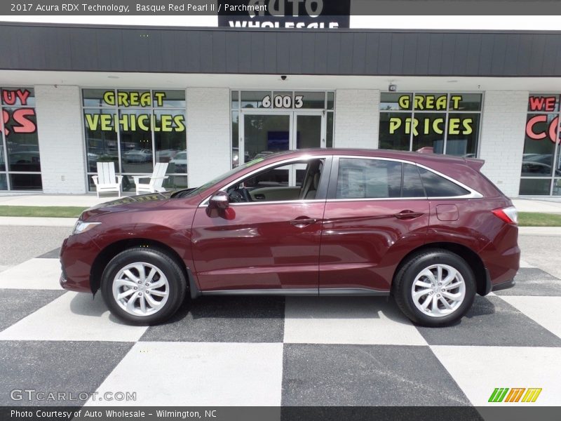 Basque Red Pearl II / Parchment 2017 Acura RDX Technology