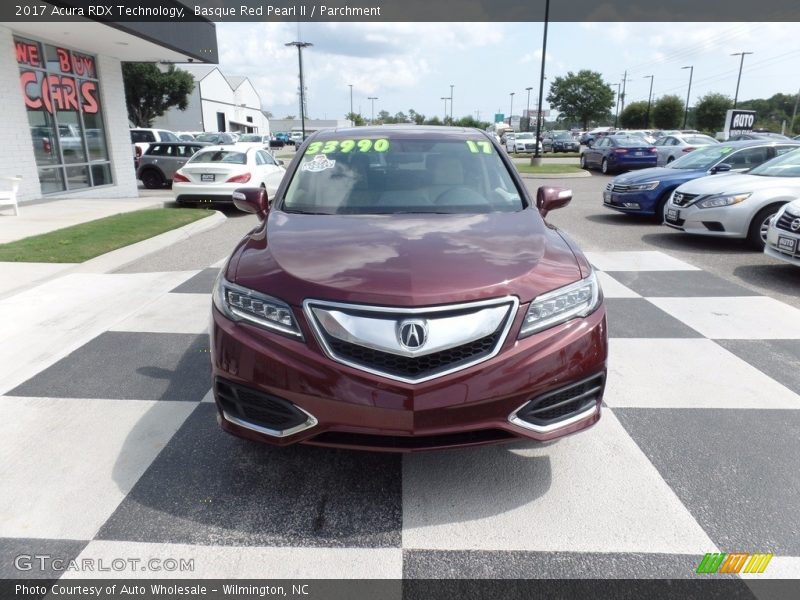 Basque Red Pearl II / Parchment 2017 Acura RDX Technology