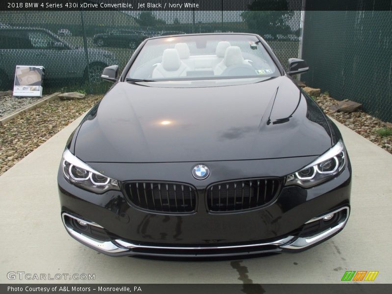 Jet Black / Ivory White 2018 BMW 4 Series 430i xDrive Convertible