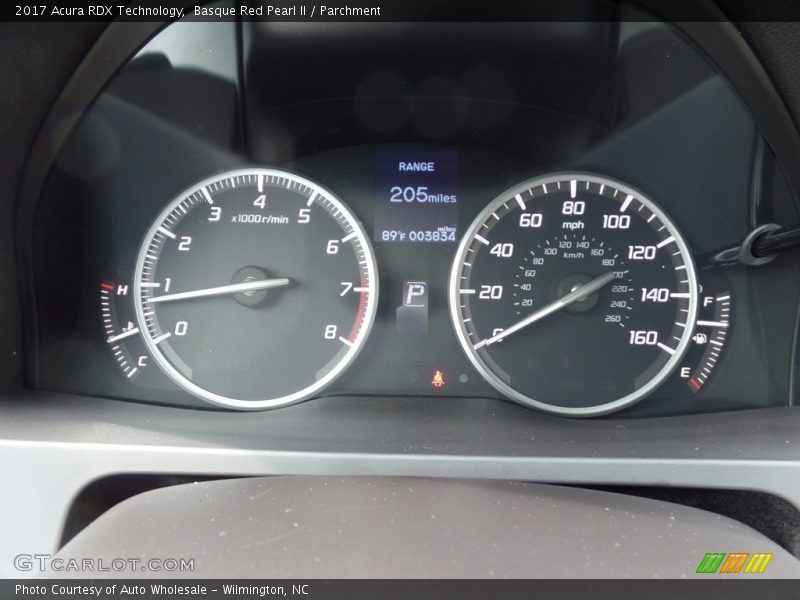 Basque Red Pearl II / Parchment 2017 Acura RDX Technology
