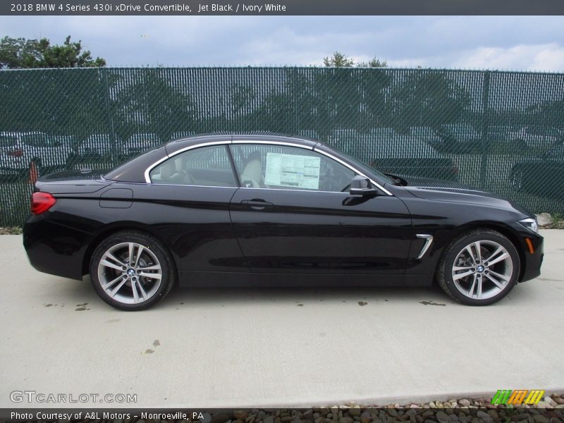 Jet Black / Ivory White 2018 BMW 4 Series 430i xDrive Convertible