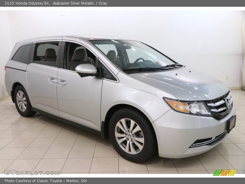 Alabaster Silver Metallic / Gray 2015 Honda Odyssey EX