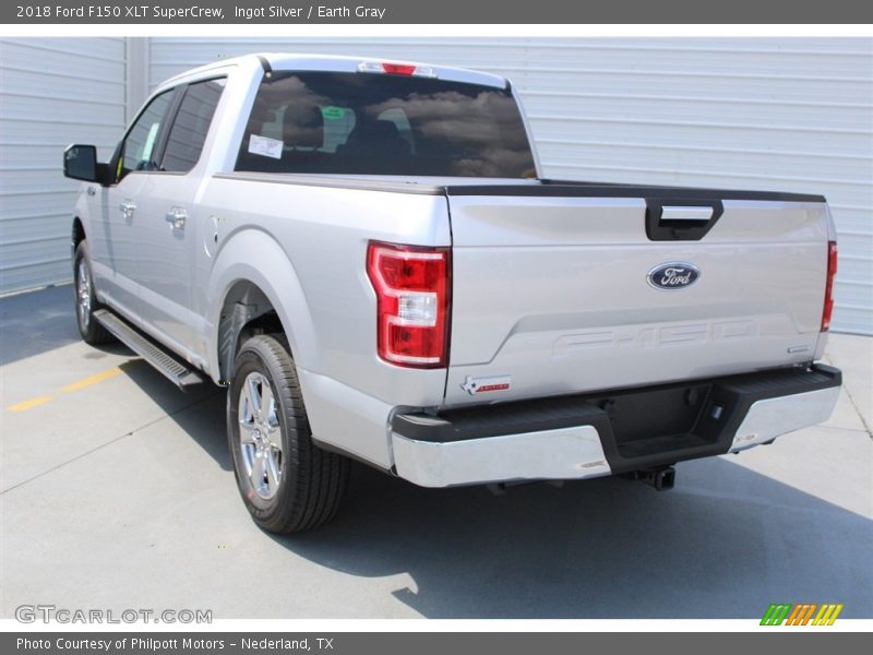 Ingot Silver / Earth Gray 2018 Ford F150 XLT SuperCrew