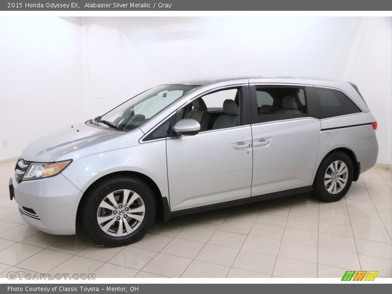 Alabaster Silver Metallic / Gray 2015 Honda Odyssey EX