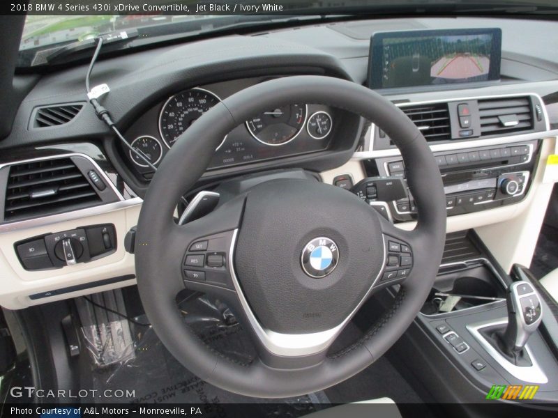 Jet Black / Ivory White 2018 BMW 4 Series 430i xDrive Convertible