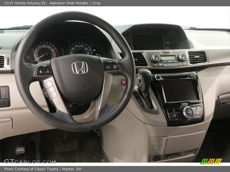 Alabaster Silver Metallic / Gray 2015 Honda Odyssey EX