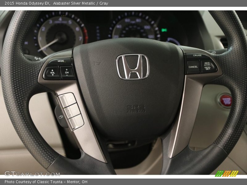 Alabaster Silver Metallic / Gray 2015 Honda Odyssey EX