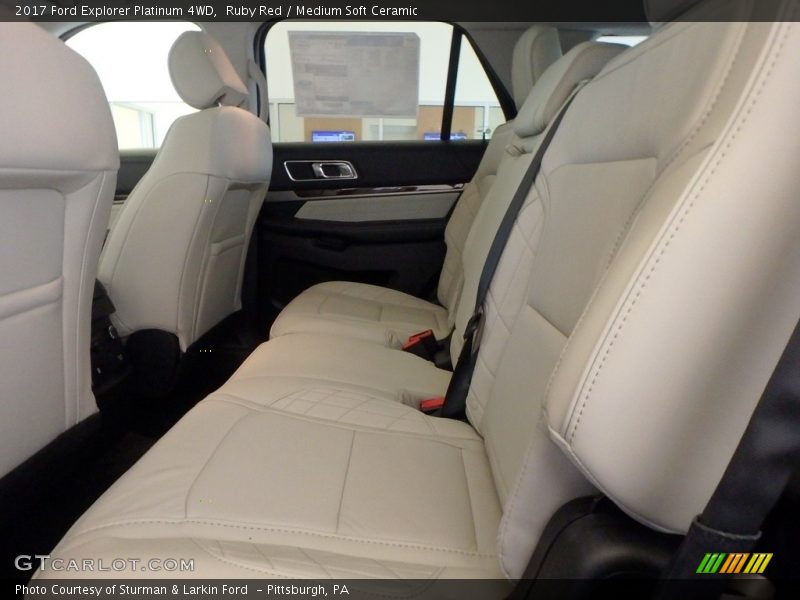 Ruby Red / Medium Soft Ceramic 2017 Ford Explorer Platinum 4WD