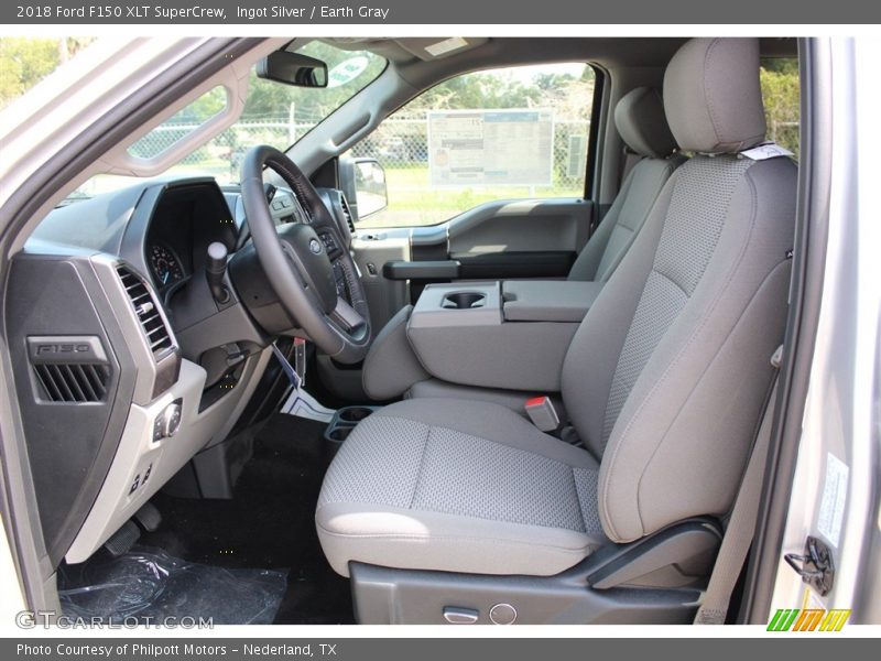  2018 F150 XLT SuperCrew Earth Gray Interior
