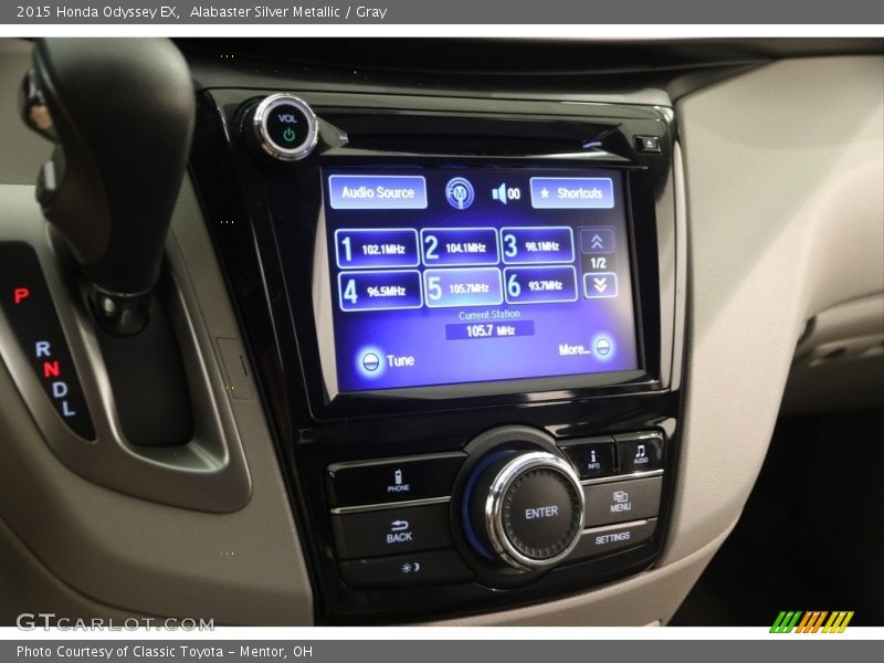 Alabaster Silver Metallic / Gray 2015 Honda Odyssey EX