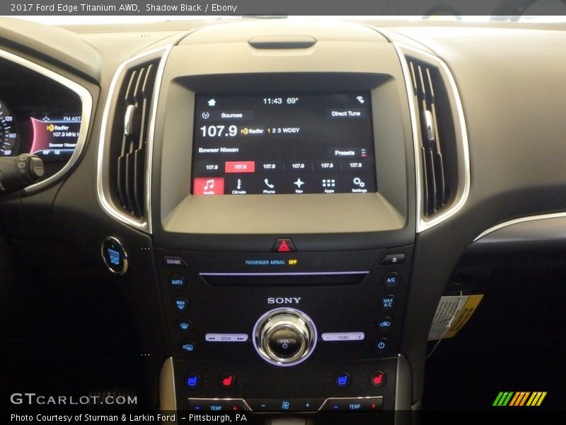Shadow Black / Ebony 2017 Ford Edge Titanium AWD