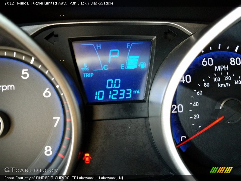 Ash Black / Black/Saddle 2012 Hyundai Tucson Limited AWD