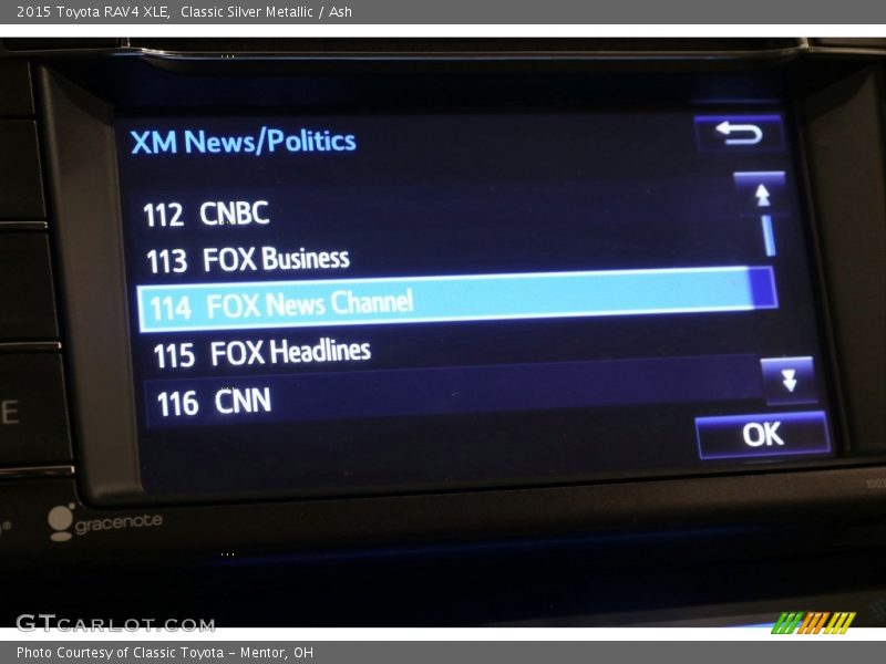 Classic Silver Metallic / Ash 2015 Toyota RAV4 XLE