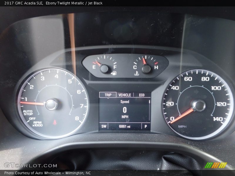 Ebony Twilight Metallic / Jet Black 2017 GMC Acadia SLE